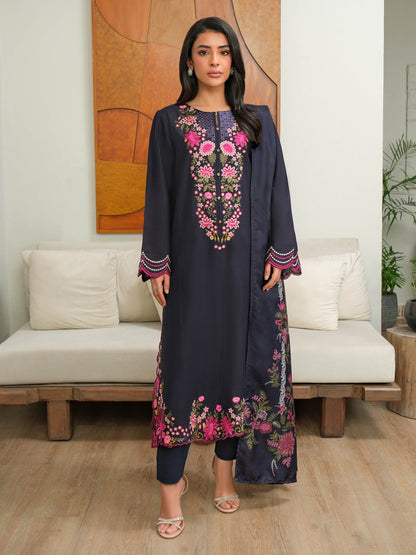 3 Piece Khaddar Suit-Embroidered (Unstitched)