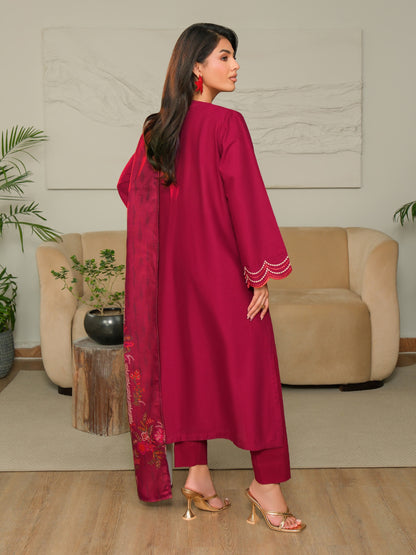 3 Piece Khaddar Suit-Embroidered (Unstitched)