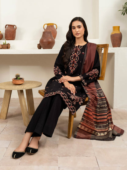 3 Piece Khaddar Suit-Embroidered (Unstitched)