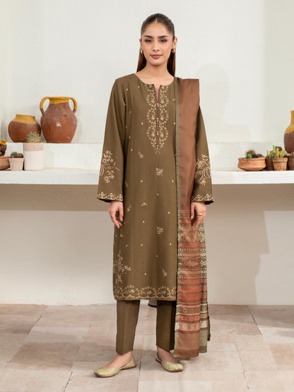 3 Piece Khaddar Suit-Embroidered (Unstitched)