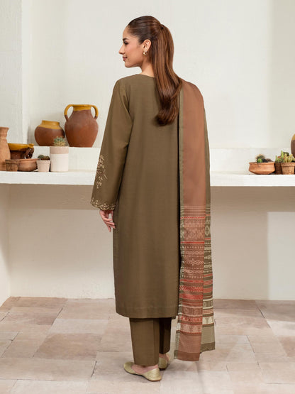 3 Piece Khaddar Suit-Embroidered (Unstitched)