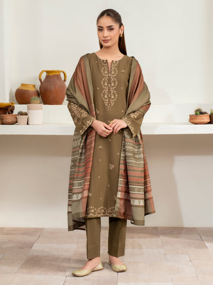 3 Piece Khaddar Suit-Embroidered (Unstitched)