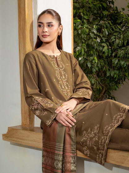 3 Piece Khaddar Suit-Embroidered (Unstitched)