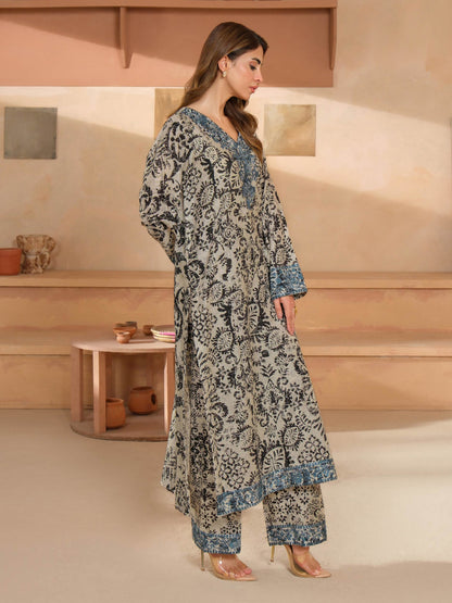2 Piece Khaddar Suit-Embroidered (Unstitched)