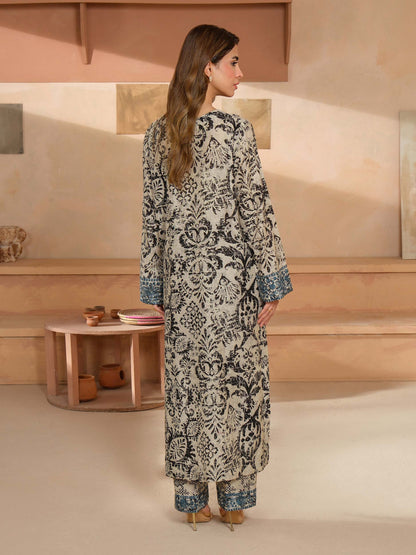 2 Piece Khaddar Suit-Embroidered (Unstitched)