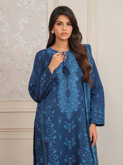 3 Piece Khaddar Suit-Embroidered (Unstitched)