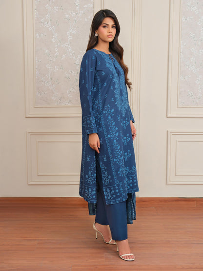 3 Piece Khaddar Suit-Embroidered (Unstitched)