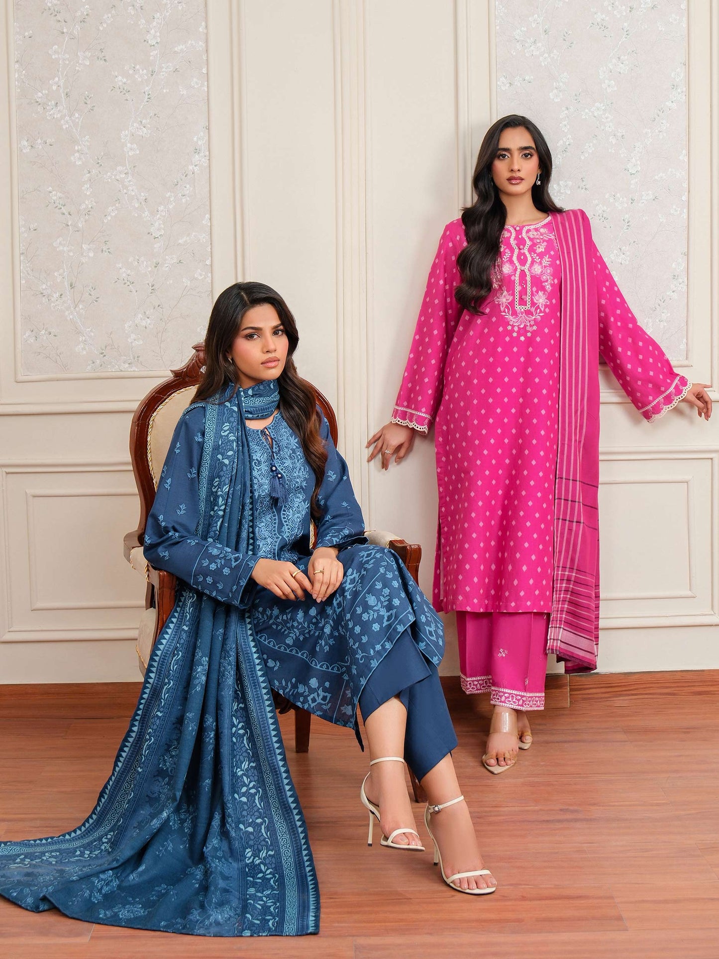 3 Piece Khaddar Suit-Embroidered (Unstitched)
