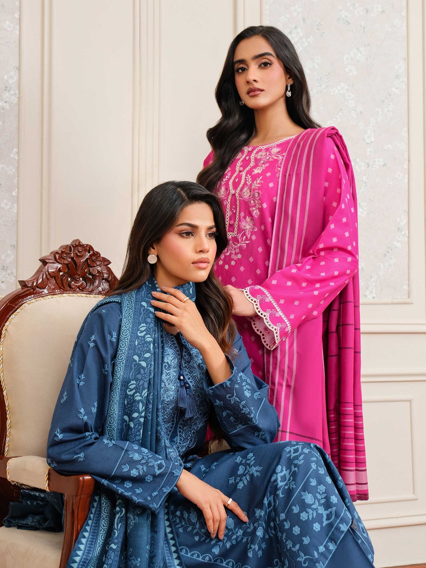 3 Piece Khaddar Suit-Embroidered (Unstitched)
