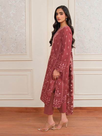 3 Piece Khaddar Suit-Embroidered (Unstitched)