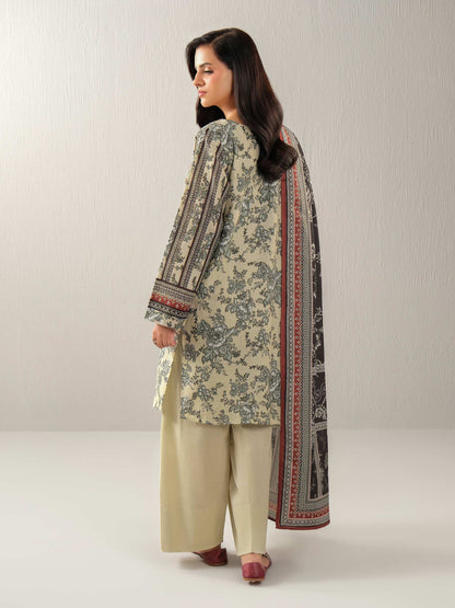 3 Piece Khaddar Suit-Embroidered (Unstitched)