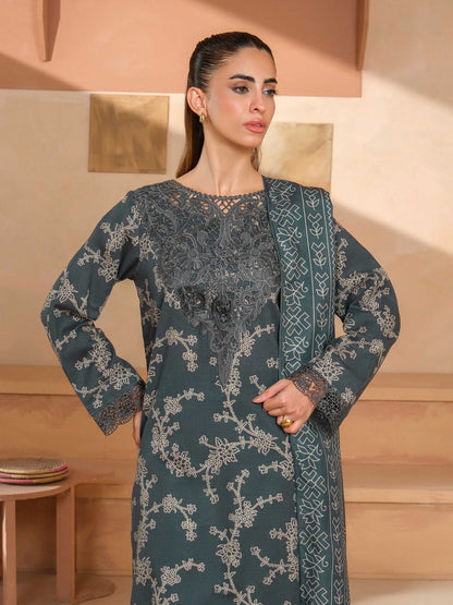 3 Piece Khaddar Suit-Embroidered (Unstitched)
