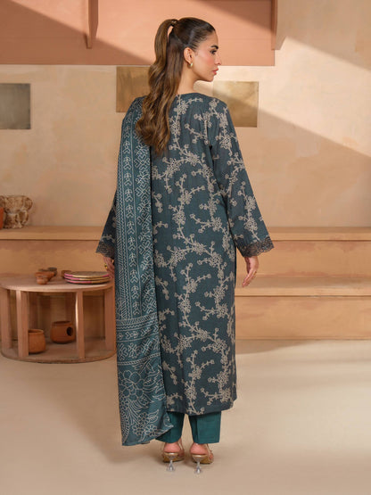 3 Piece Khaddar Suit-Embroidered (Unstitched)