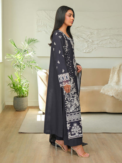 3 Piece Khaddar Suit-Embroidered (Unstitched)