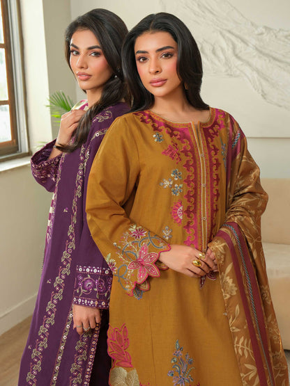 3 Piece Khaddar Suit-Embroidered (Unstitched)