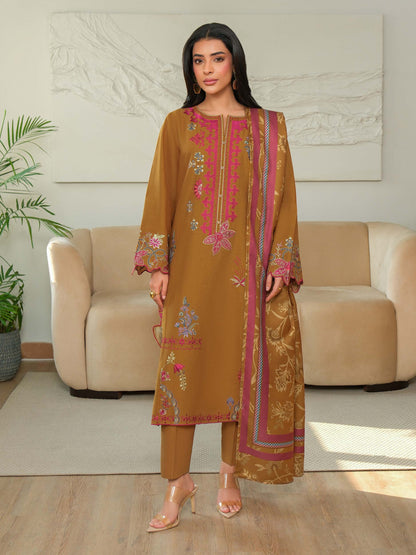 3 Piece Khaddar Suit-Embroidered (Unstitched)