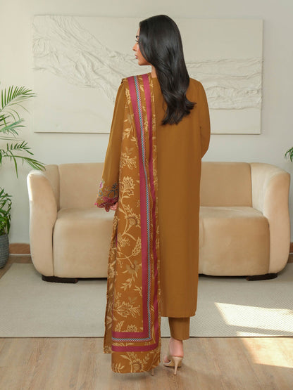 3 Piece Khaddar Suit-Embroidered (Unstitched)