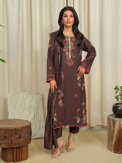 3 Piece Khaddar Suit-Embroidered (Unstitched)