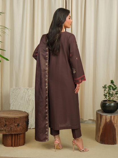 3 Piece Khaddar Suit-Embroidered (Unstitched)