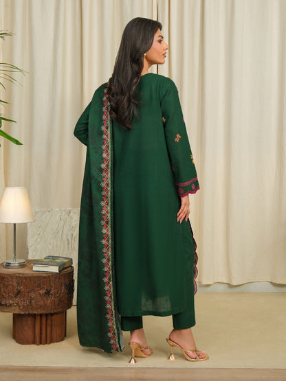 3 Piece Khaddar Suit-Embroidered (Unstitched)