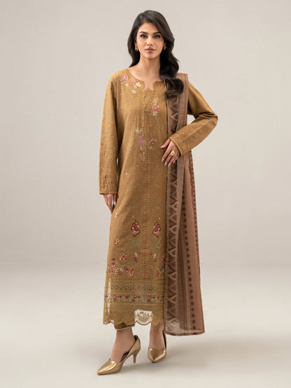 3 Piece Khaddar Suit-Embroidered (Unstitched)