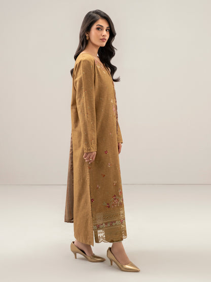 3 Piece Khaddar Suit-Embroidered (Unstitched)