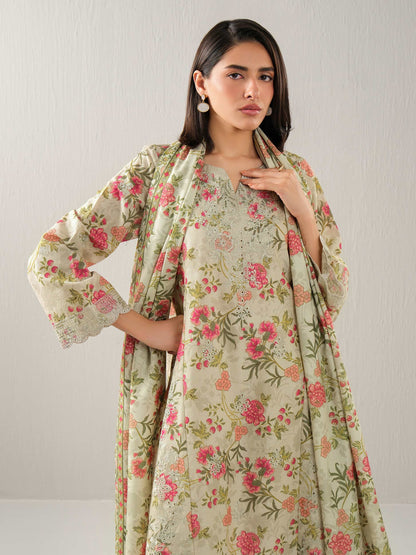 3 Piece Khaddar Suit-Embroidered (Unstitched)