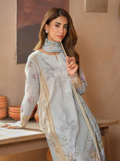 3 Piece Khaddar Suit-Embroidered (Unstitched)