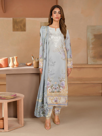 3 Piece Khaddar Suit-Embroidered (Unstitched)