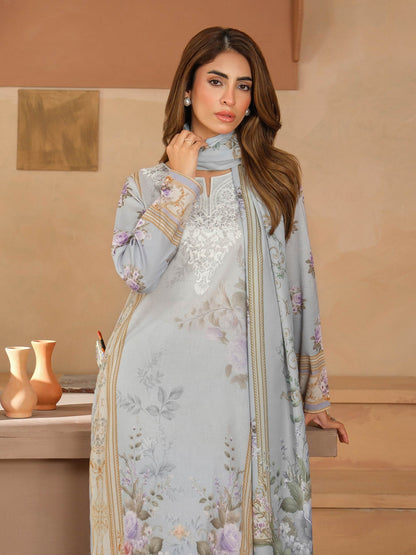 3 Piece Khaddar Suit-Embroidered (Unstitched)