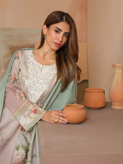3 Piece Khaddar Suit-Embroidered (Unstitched)