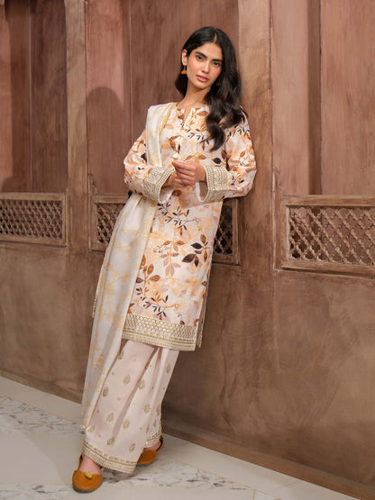 3 Piece Khaddar Suit-Embroidered (Unstitched)