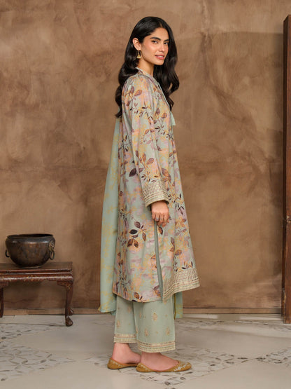 3 Piece Khaddar Suit-Embroidered (Unstitched)