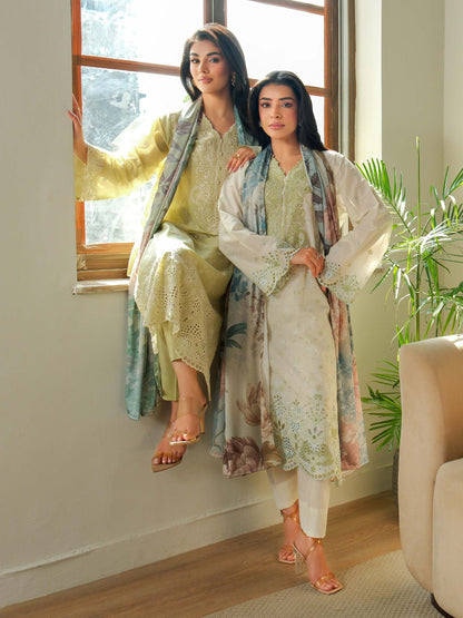 3 Piece Khaddar Suit-Embroidered (Unstitched)