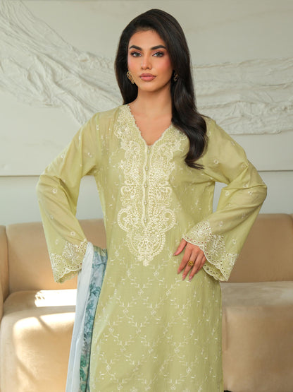3 Piece Khaddar Suit-Embroidered (Unstitched)