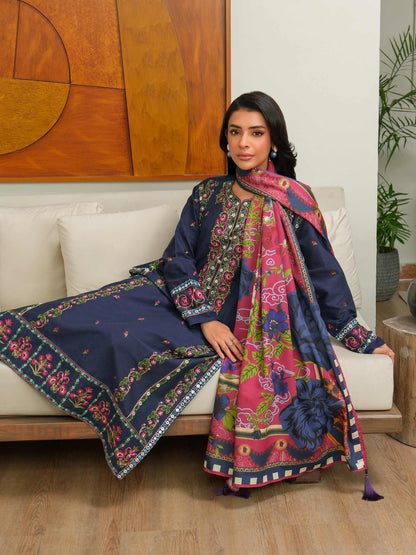 3 Piece Khaddar Suit-Embroidered (Unstitched)