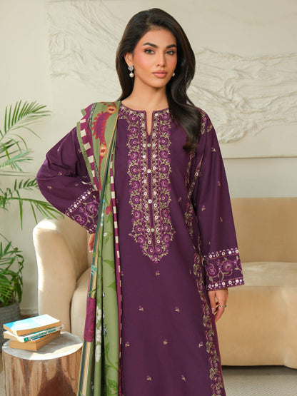 3 Piece Khaddar Suit-Embroidered (Unstitched)
