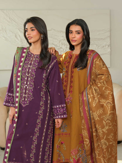 3 Piece Khaddar Suit-Embroidered (Unstitched)