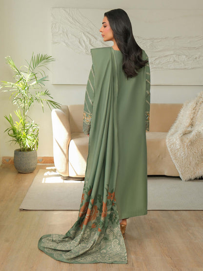 3 Piece Khaddar Suit-Embroidered (Unstitched)