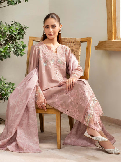 3 Piece Khaddar Suit-Embroidered (Unstitched)