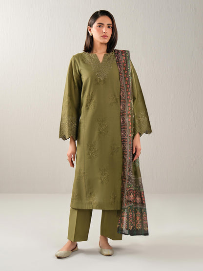 3 Piece Khaddar Suit-Embroidered (Unstitched)