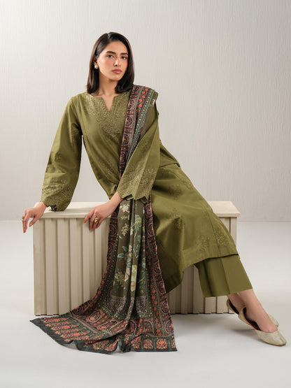 3 Piece Khaddar Suit-Embroidered (Unstitched)