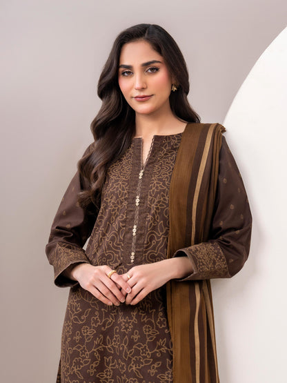 3 Piece Khaddar Suit-Printed (Unstitched)