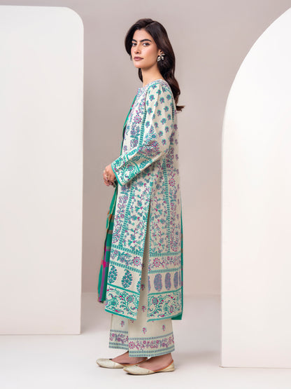 3 Piece Khaddar Suit-Printed (Unstitched)