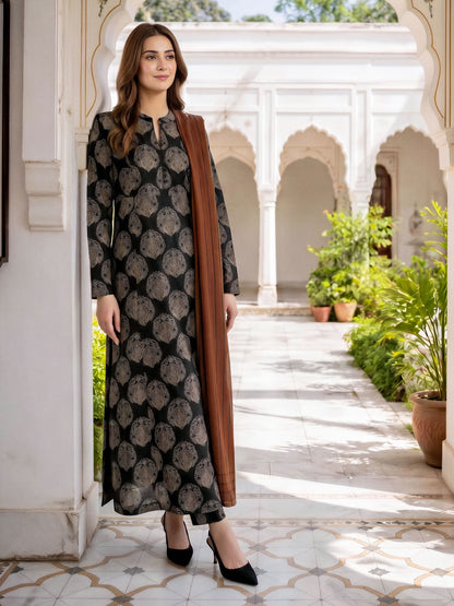 3 Piece Khaddar Suit (Unstitched)