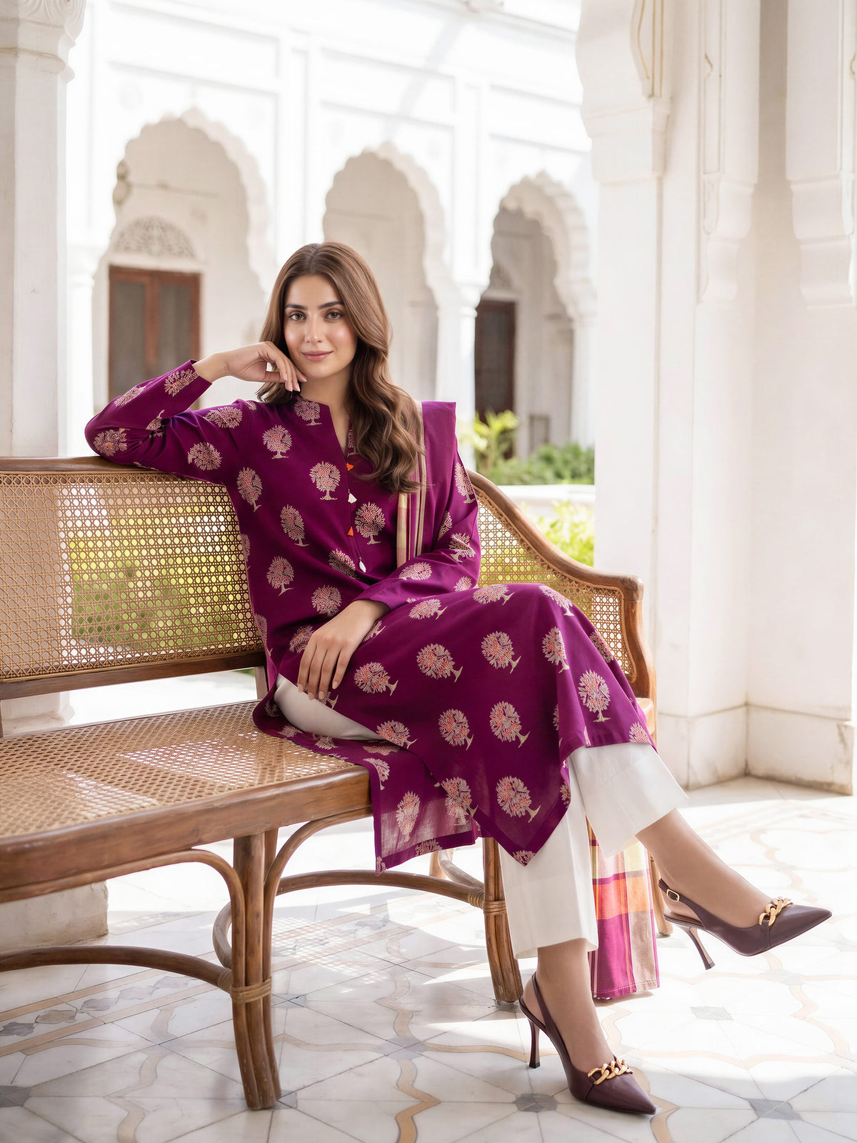 2 Piece Khaddar Paste Suit (Unstitched)