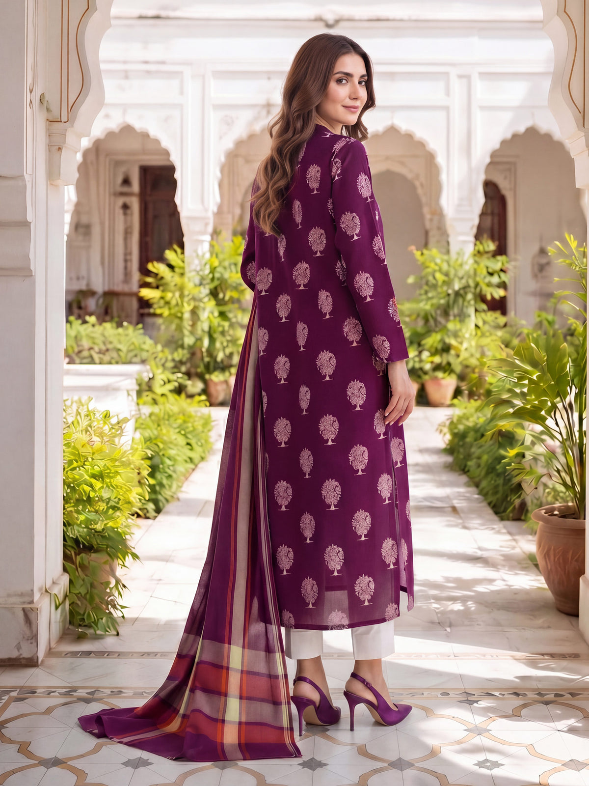 2 Piece Khaddar Paste Suit (Unstitched)