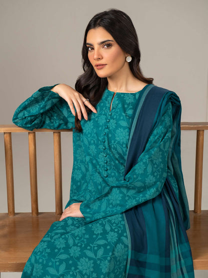 2 Piece Khaddar Paste Suit (Unstitched)