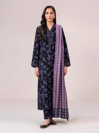 3 Piece Khaddar Suit(Unstitched)