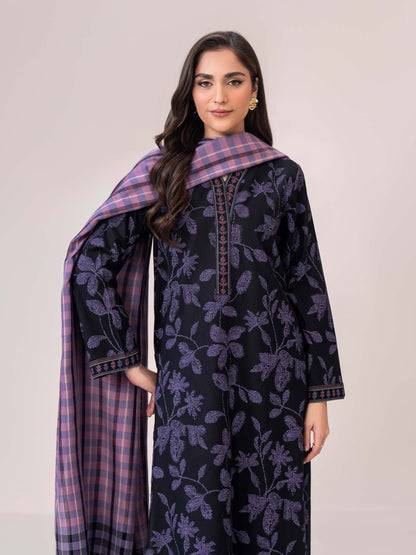 3 Piece Khaddar Suit(Unstitched)